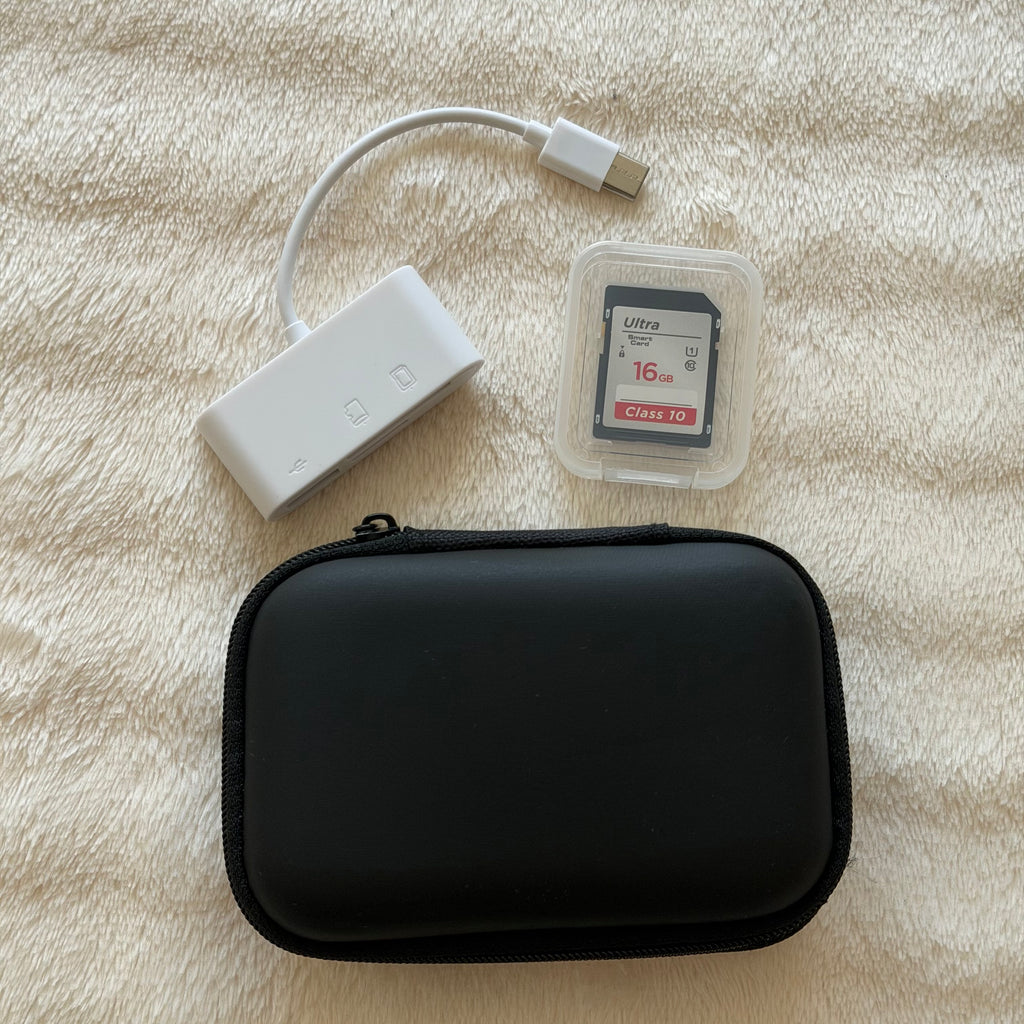 Pack SD + Lector SD USB-C + Funda
